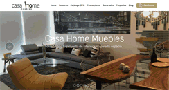 Desktop Screenshot of casahomemuebles.com